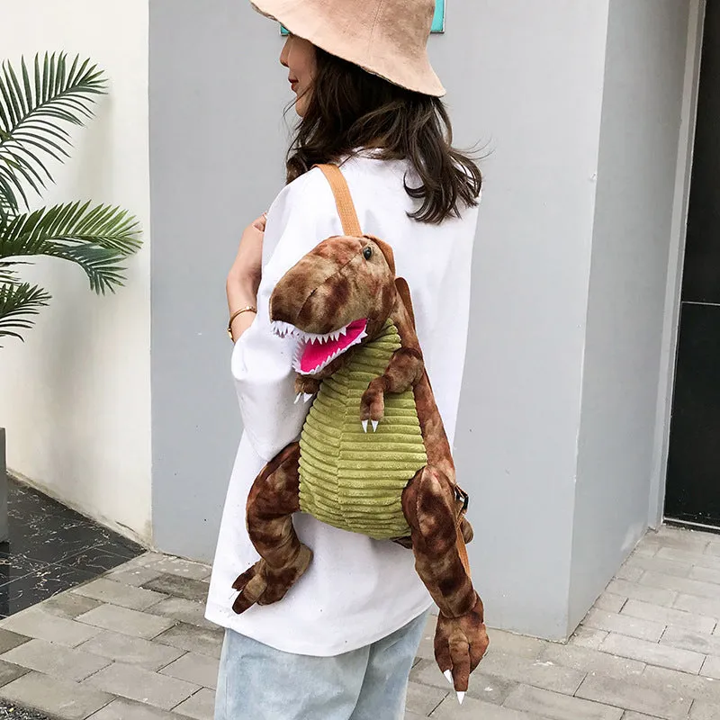 3D Dinosaur Soft Plush Backpack Children Backpack Creative Gifts