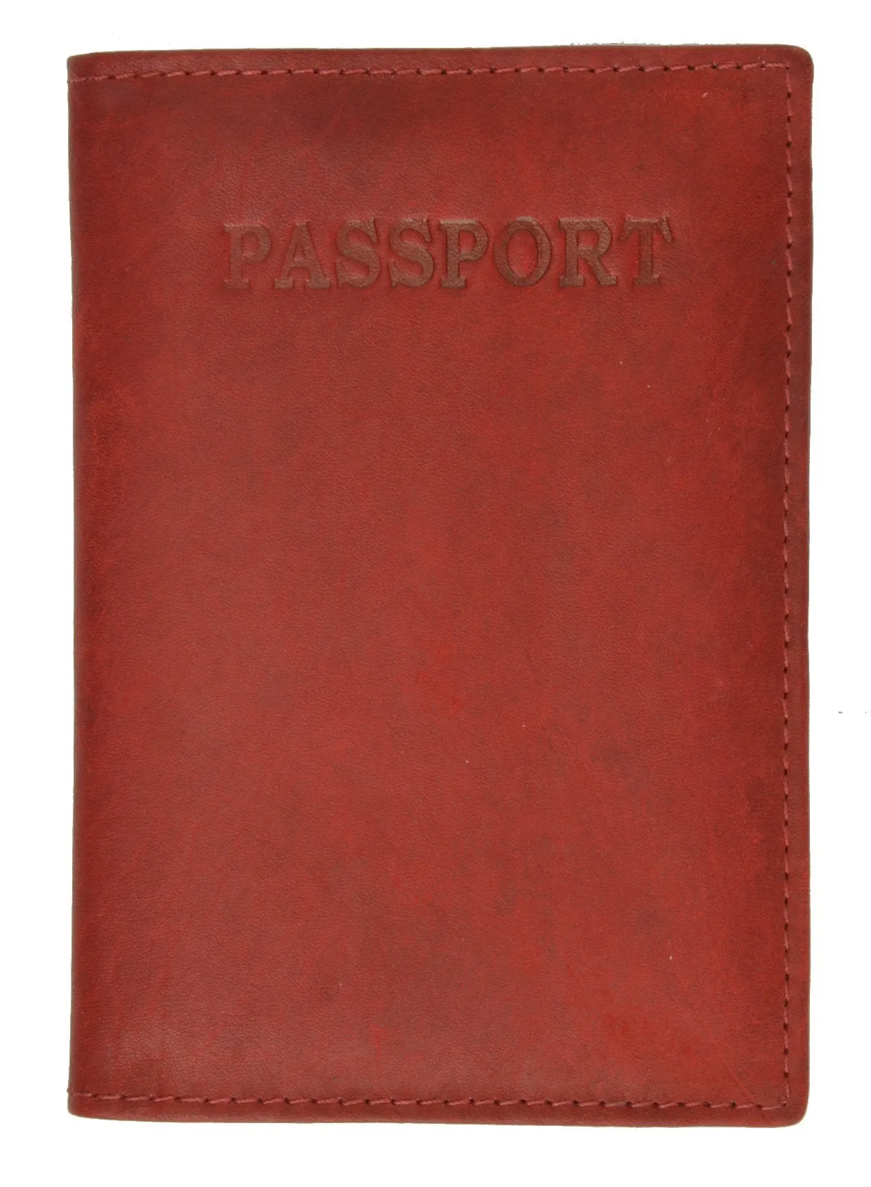 601CF BLIND/Leather Passport wallet with Card holder