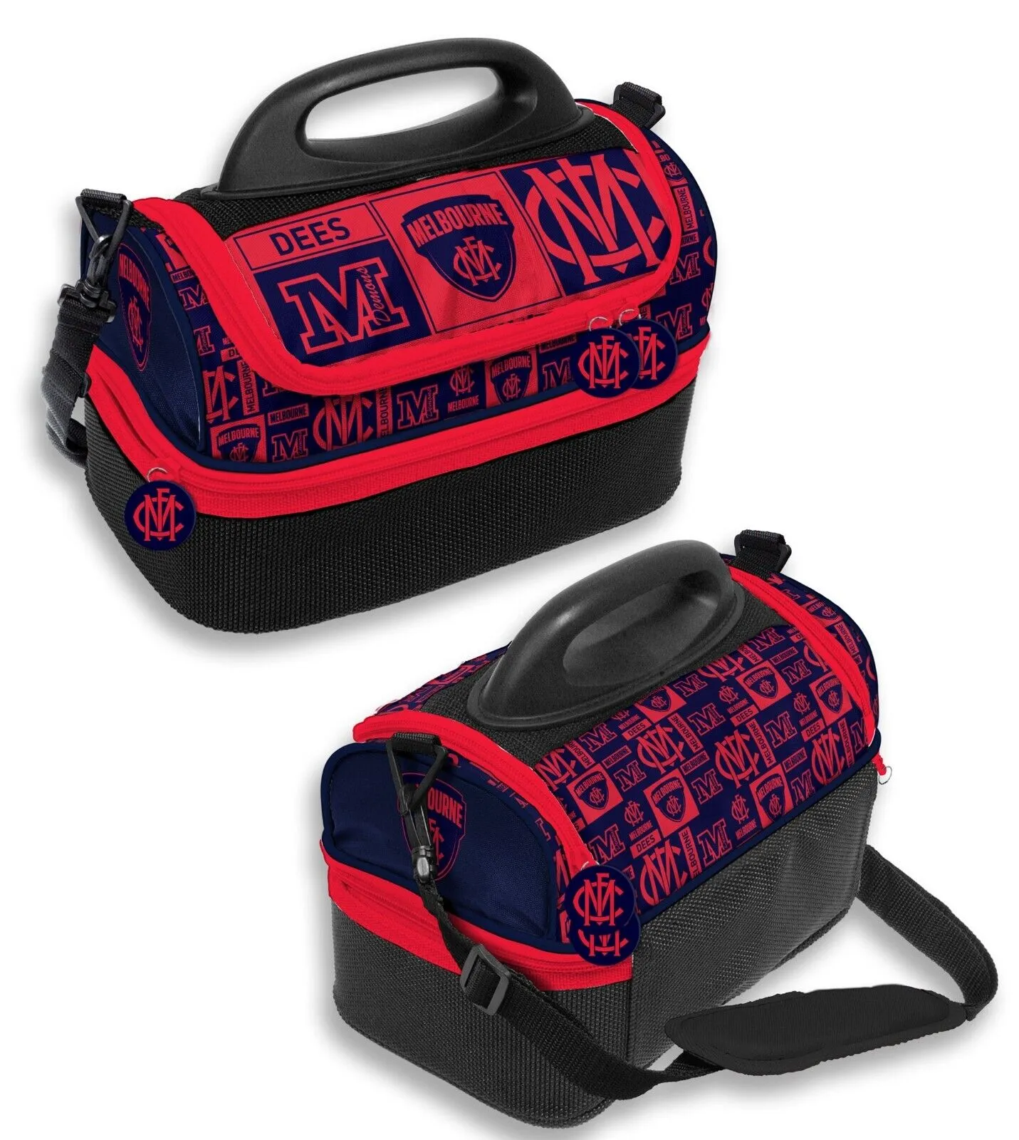 AFL Dome Lunch Cooler Bag Box - Melbourne Demons - Aussie Rules Football