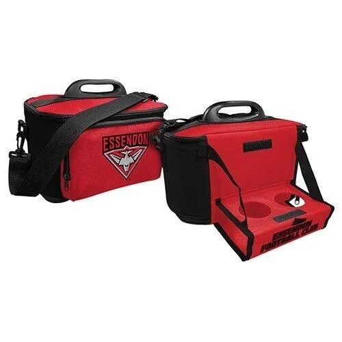 AFL Drink Cooler Bag With Tray - Essendon Bombers - Insulated - Team Logo