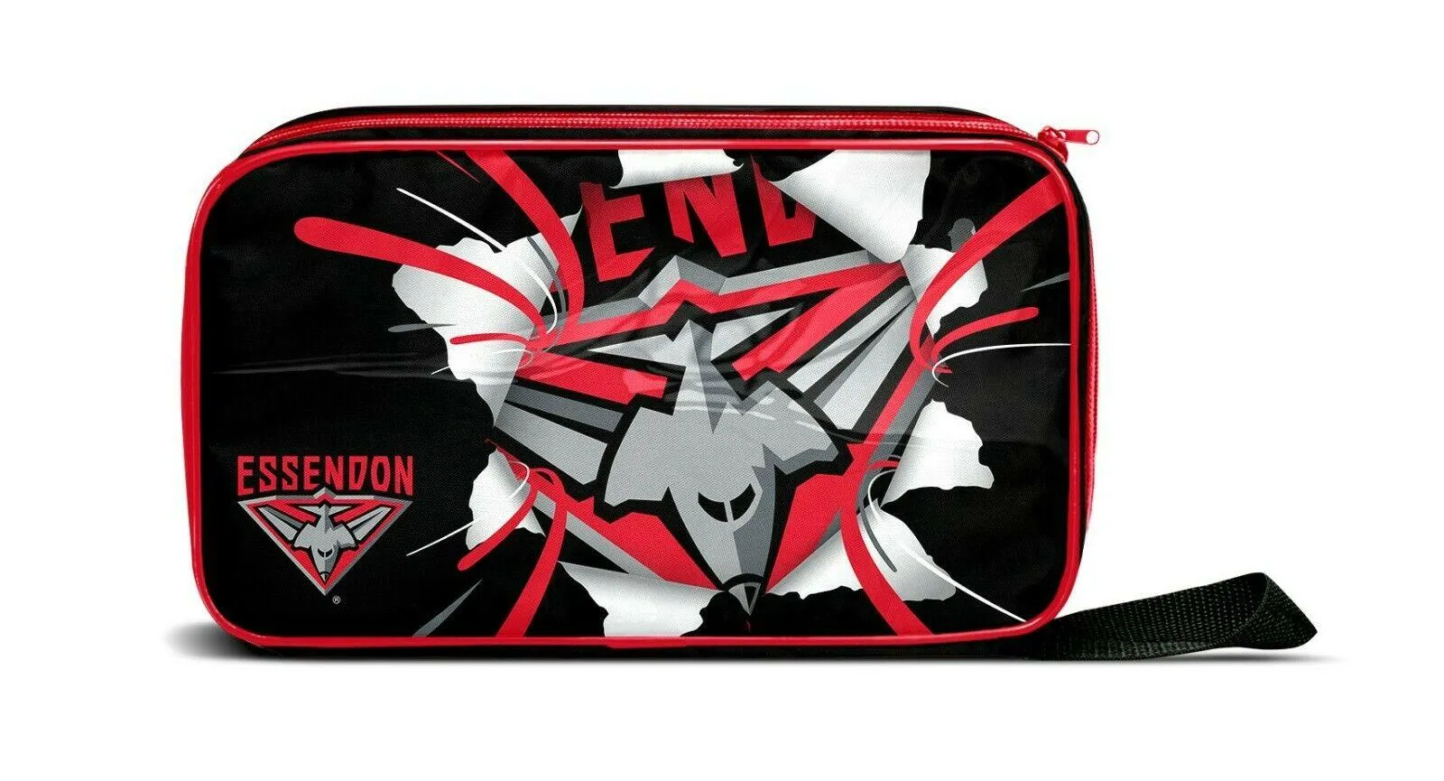 AFL Lunch Cooler Bag Box - Essendon Bombers -  300mm x 175mm x 65mm