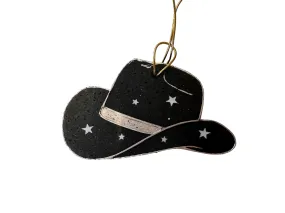 Air Freshener  Black Cowboy Hat