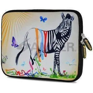 Amzer 10.5 Inch Neoprene Notebook Tablet/iPad Sleeve - Zebra Stripe Falls