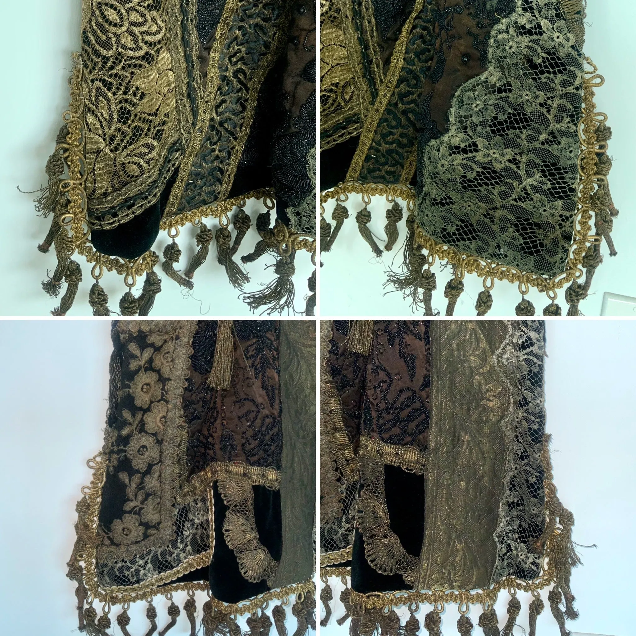 Antique Handbag - Victorian Fabric/Frame