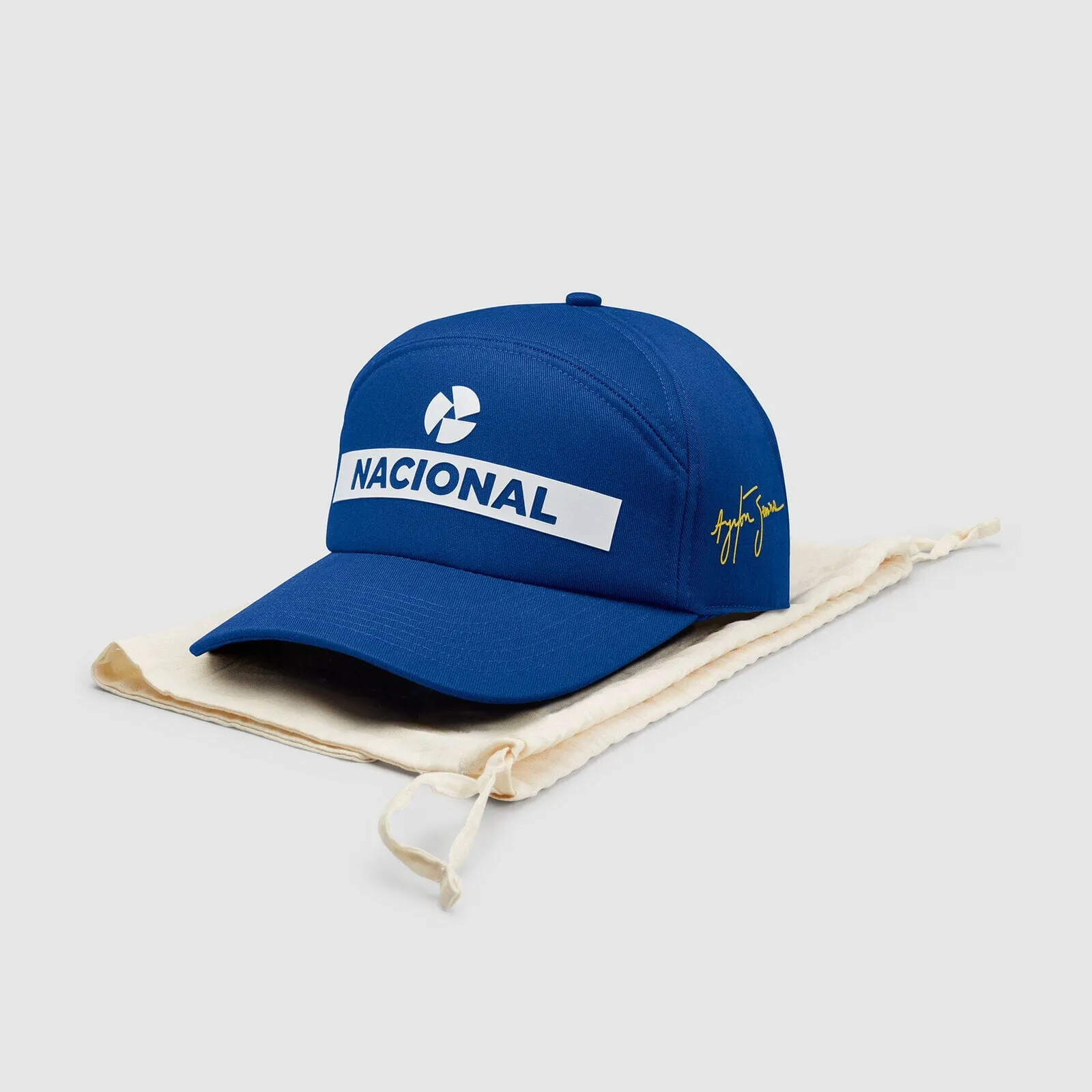 Ayrton Senna Replica Nacional Baseball Hat- Blue with Gift Bag