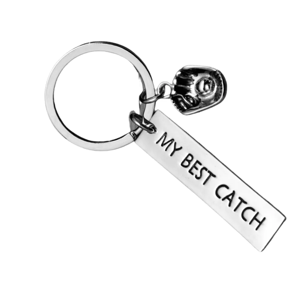 Baseball Keychain - My Best Catch