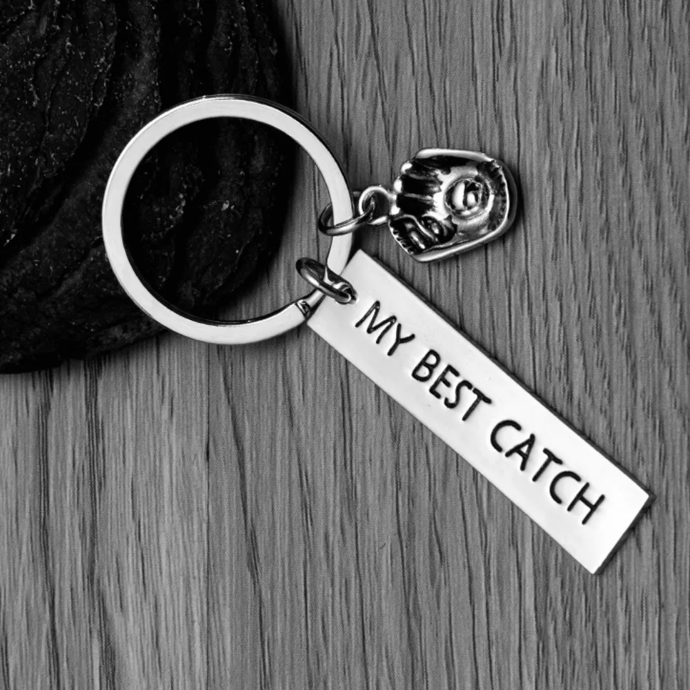 Baseball Keychain - My Best Catch