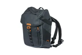 Basil Miles Tarpulin Daypack Bicycle Bag 17L Black Orange