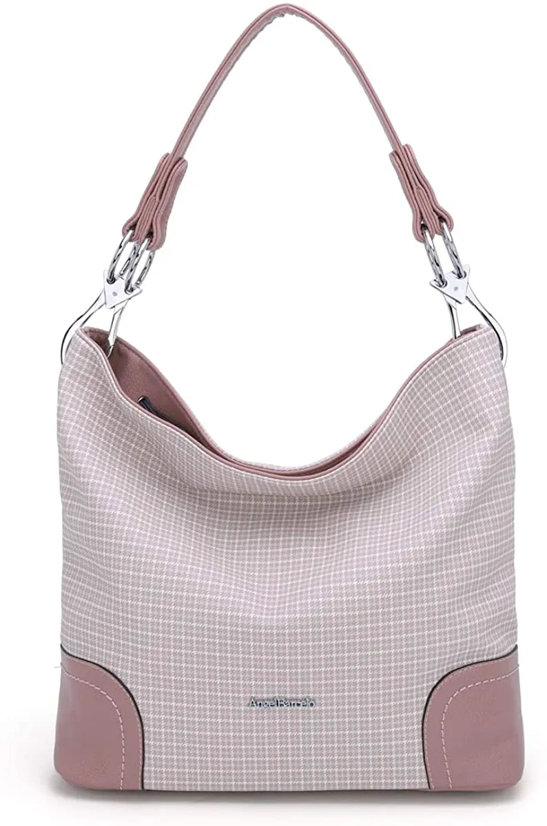 Beige Large Unique Shoulder Tote Handbag