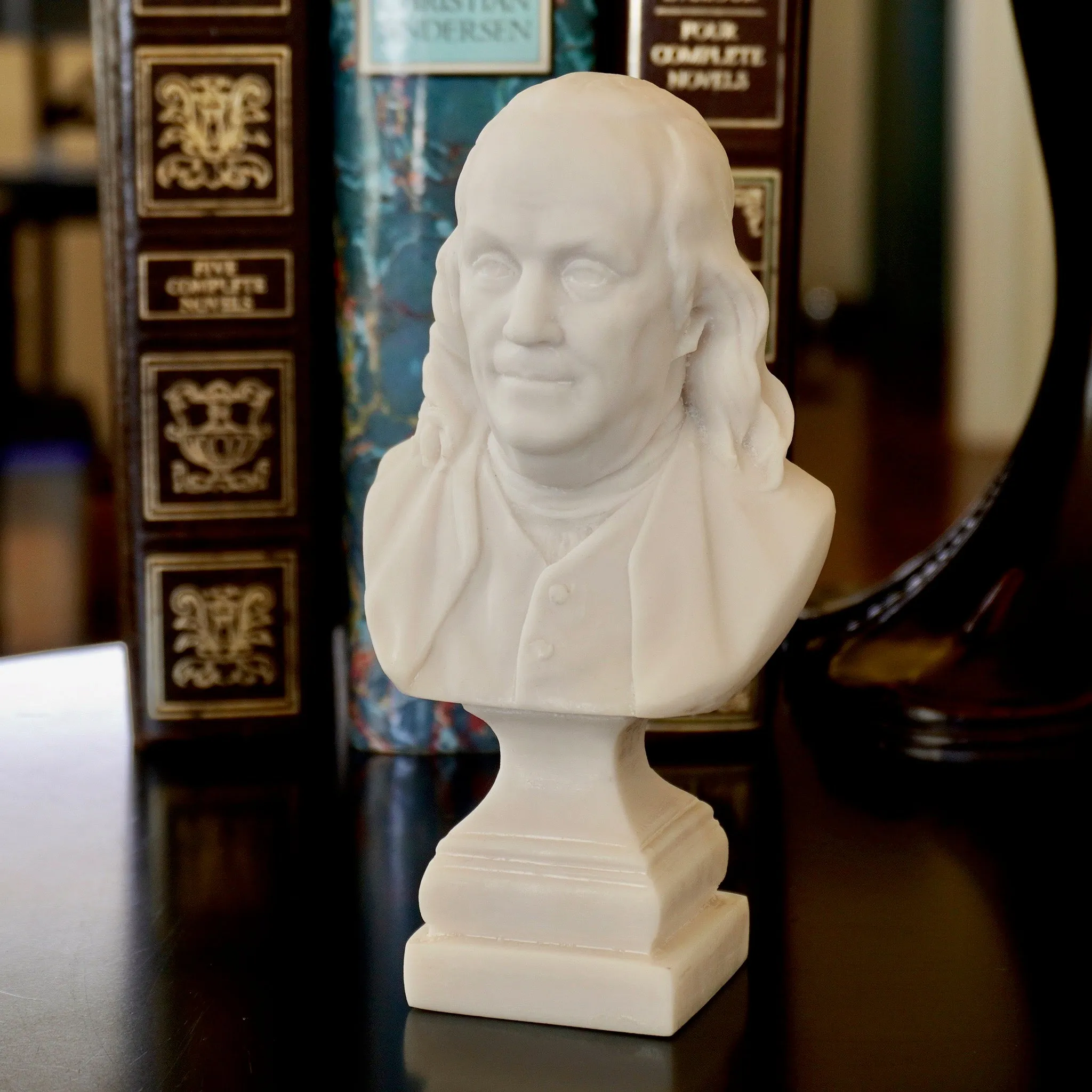 Benjamin Franklin 6-inch White Bust