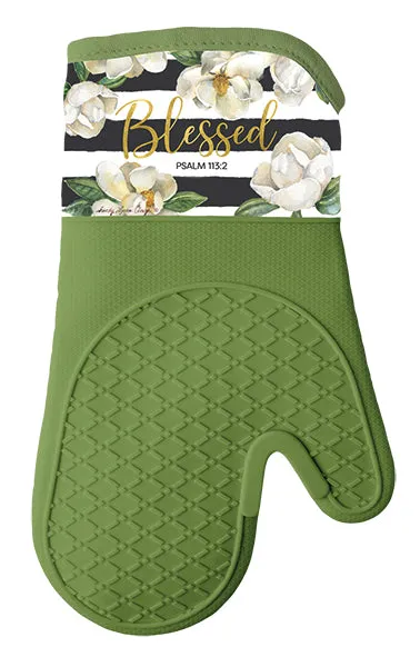 Blessed Magnolia Oven Mitt/Pot Holder Set