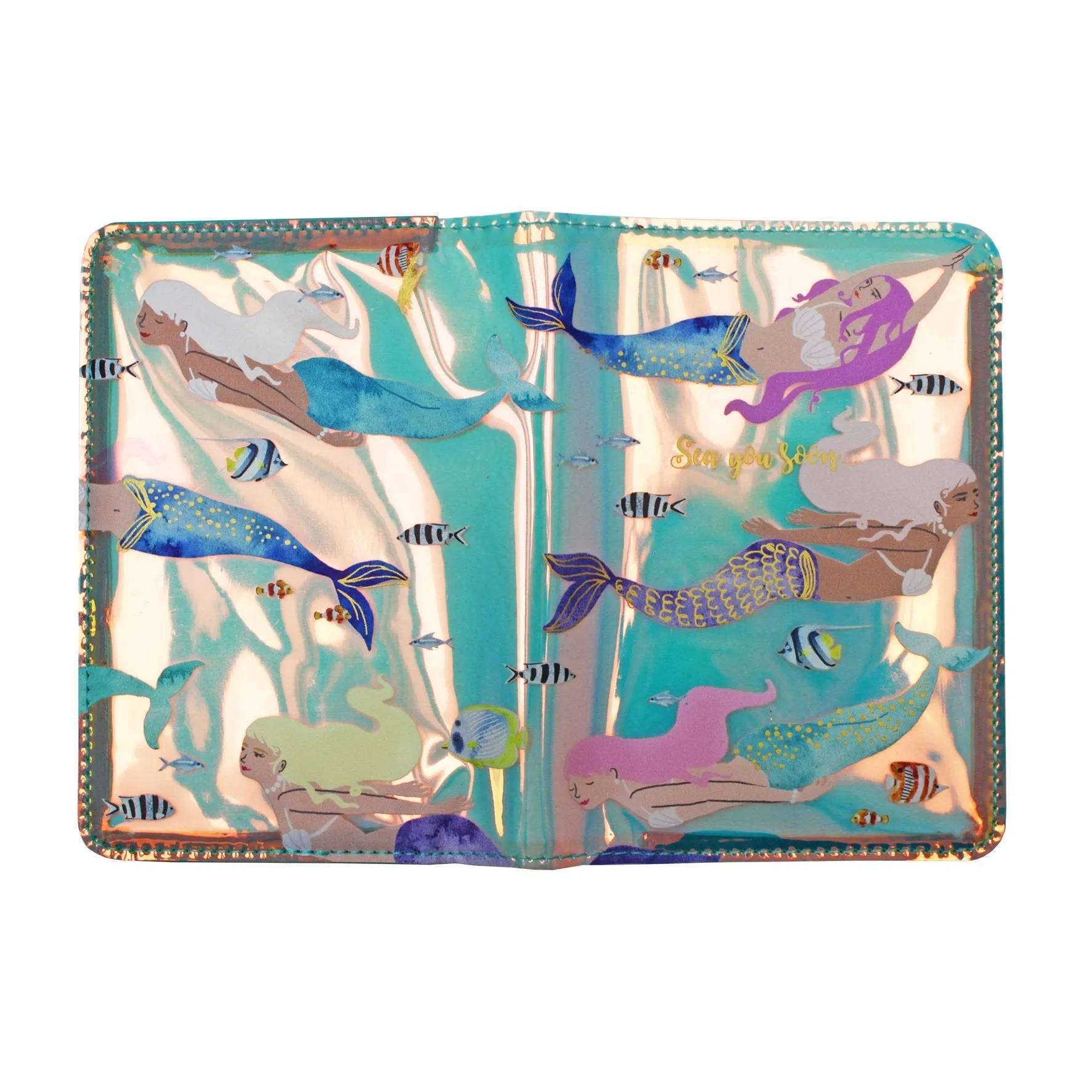 By The Sea Mermaid Passport Holder