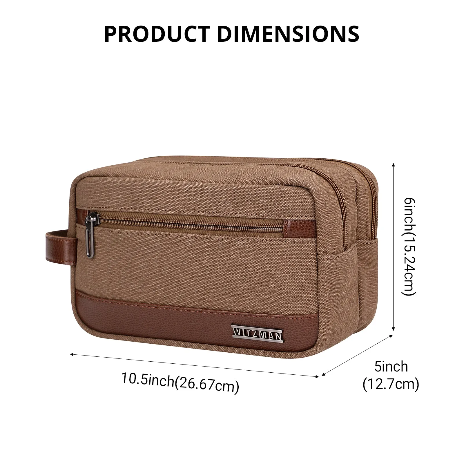 Canvas Travel Toiletry Bag for Men