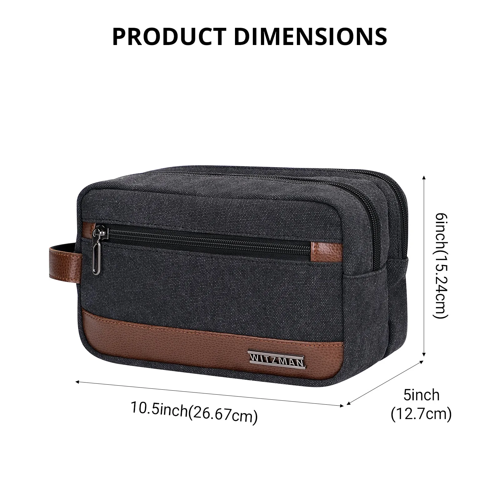 Canvas Travel Toiletry Bag for Men