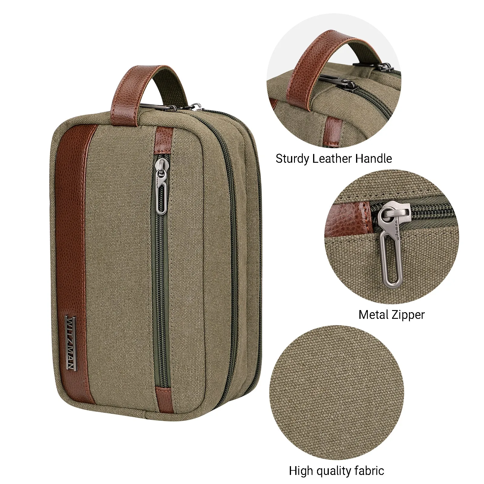 Canvas Travel Toiletry Bag for Men