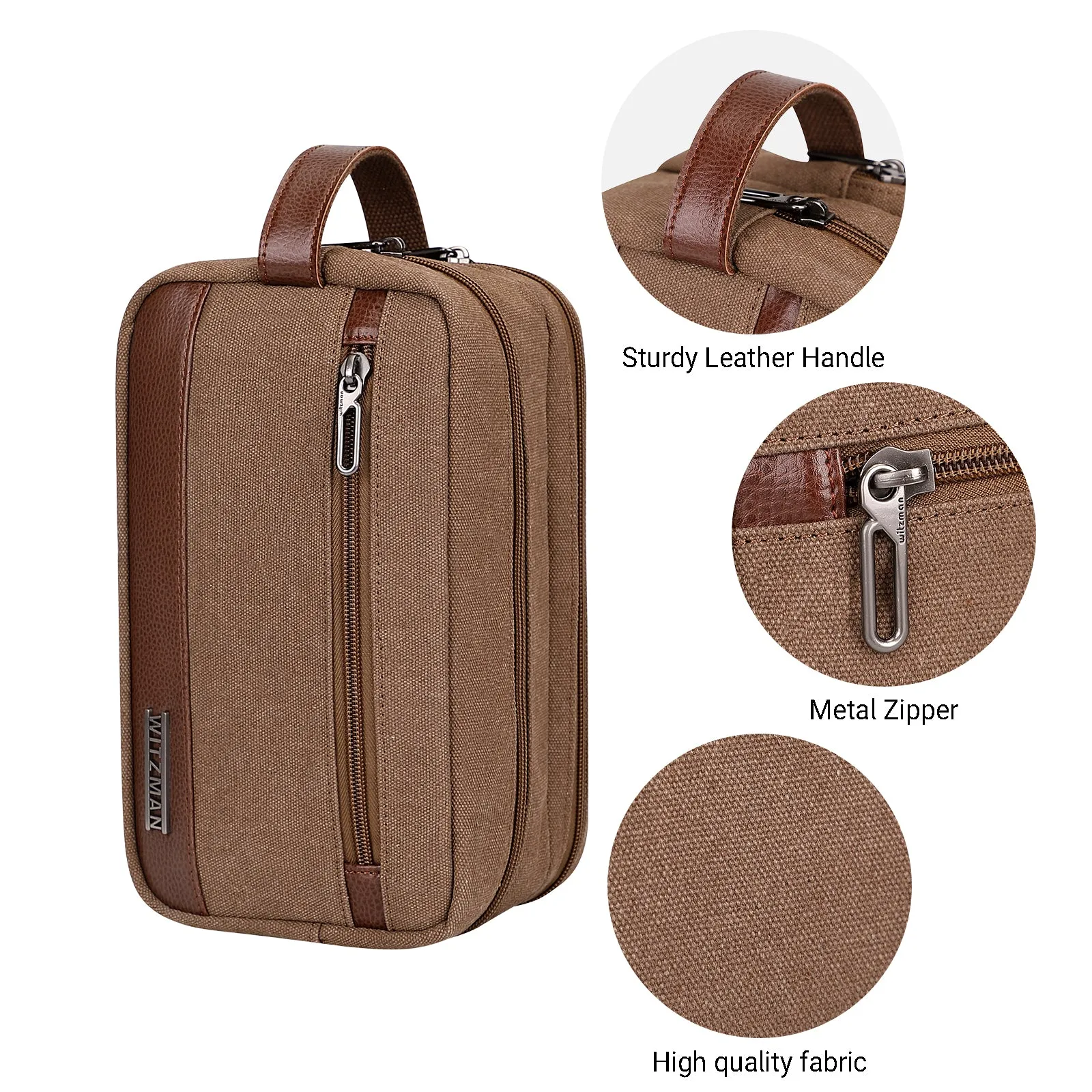 Canvas Travel Toiletry Bag for Men