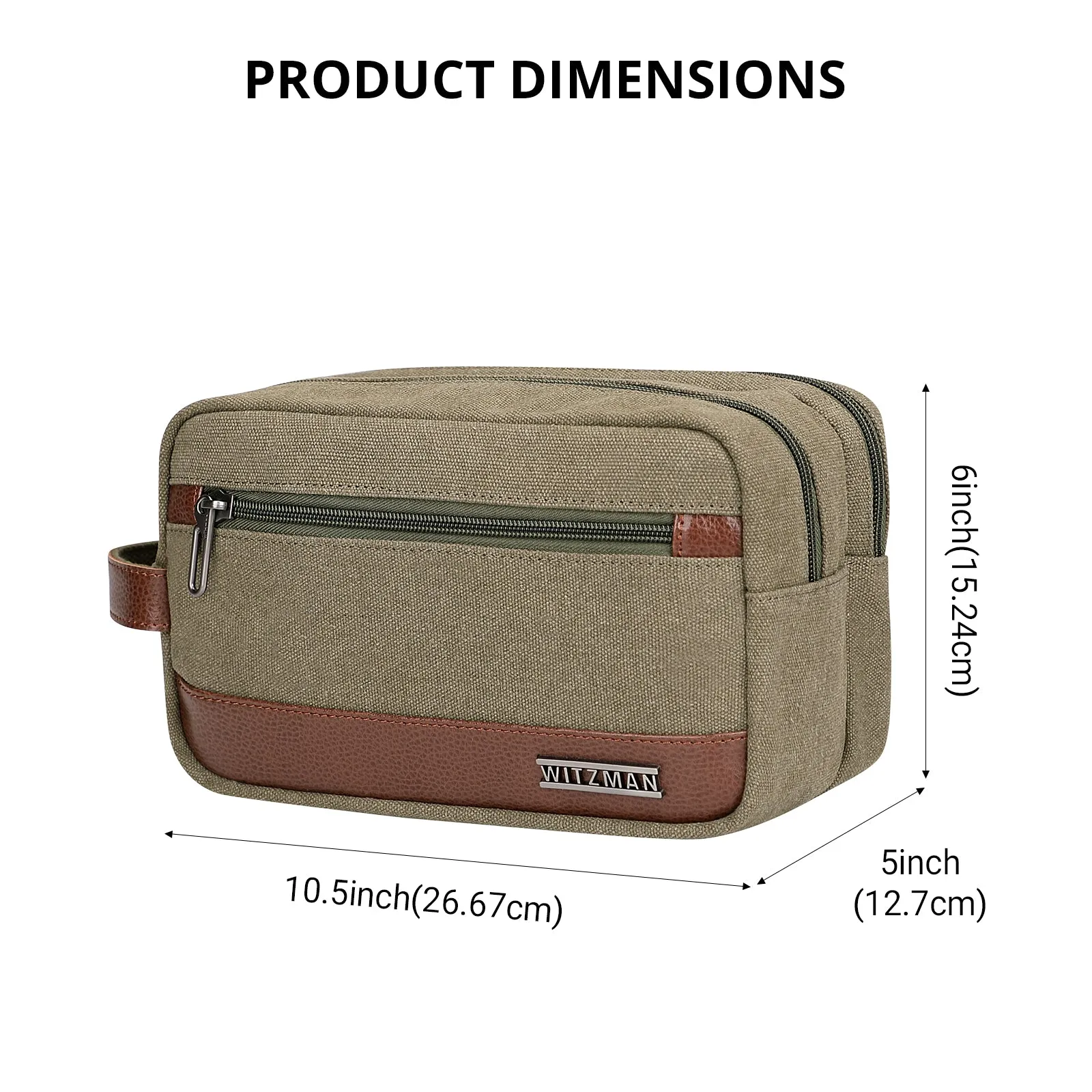 Canvas Travel Toiletry Bag for Men