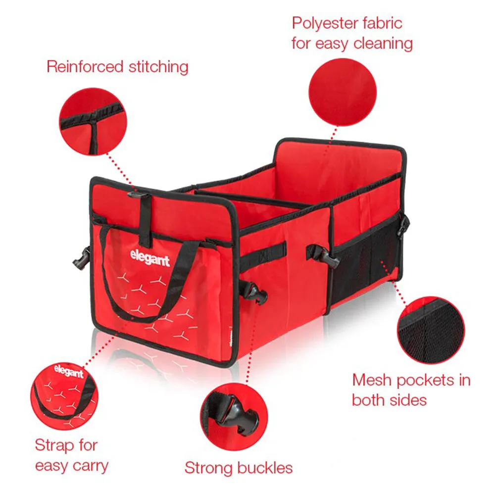 Car Trunk Organizer - Red