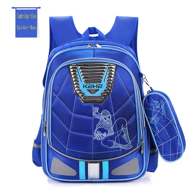 Cartoon Spiderman Orthopedic schoolbags Waterproof Children school backpack for kids shoulder bags mochilas escolares infantis