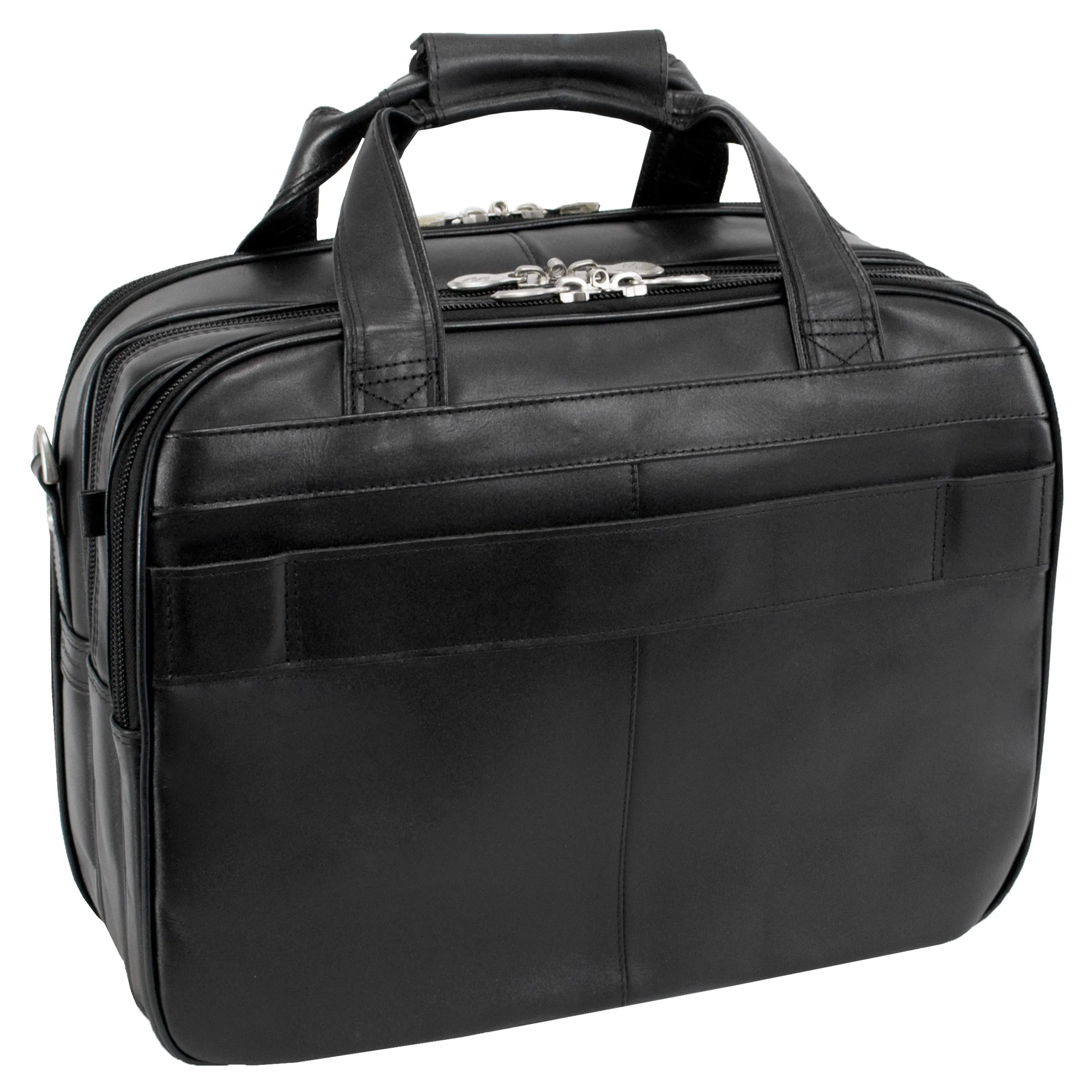 CHICAGO | 17” Leather Detachable-Wheeled Overnight Laptop Case