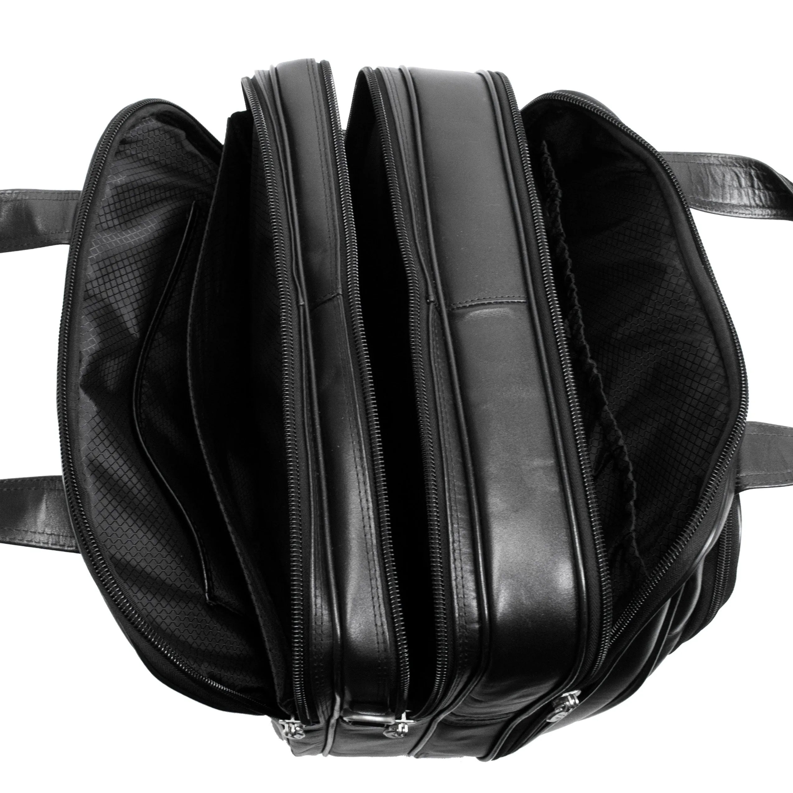 CHICAGO | 17” Leather Detachable-Wheeled Overnight Laptop Case