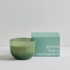 Chroma Glass Candle - Large - Green Tea & Cucumber