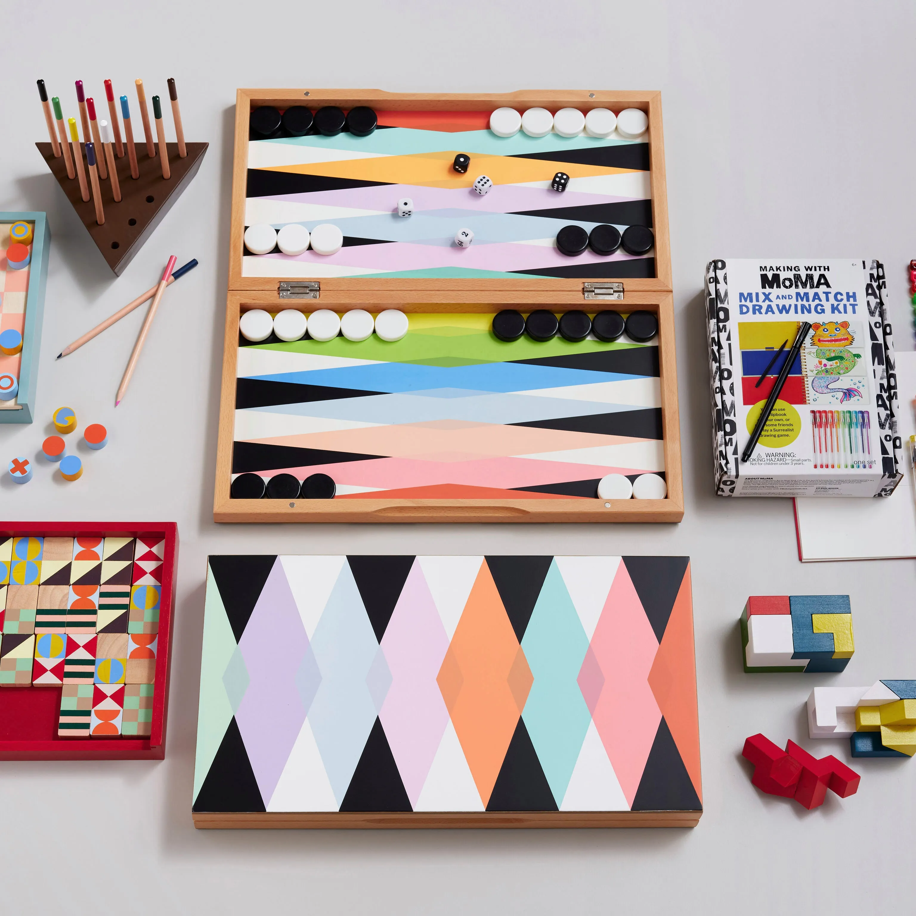 Colorful Backgammon Set