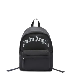 Curved Logo Backpack Black