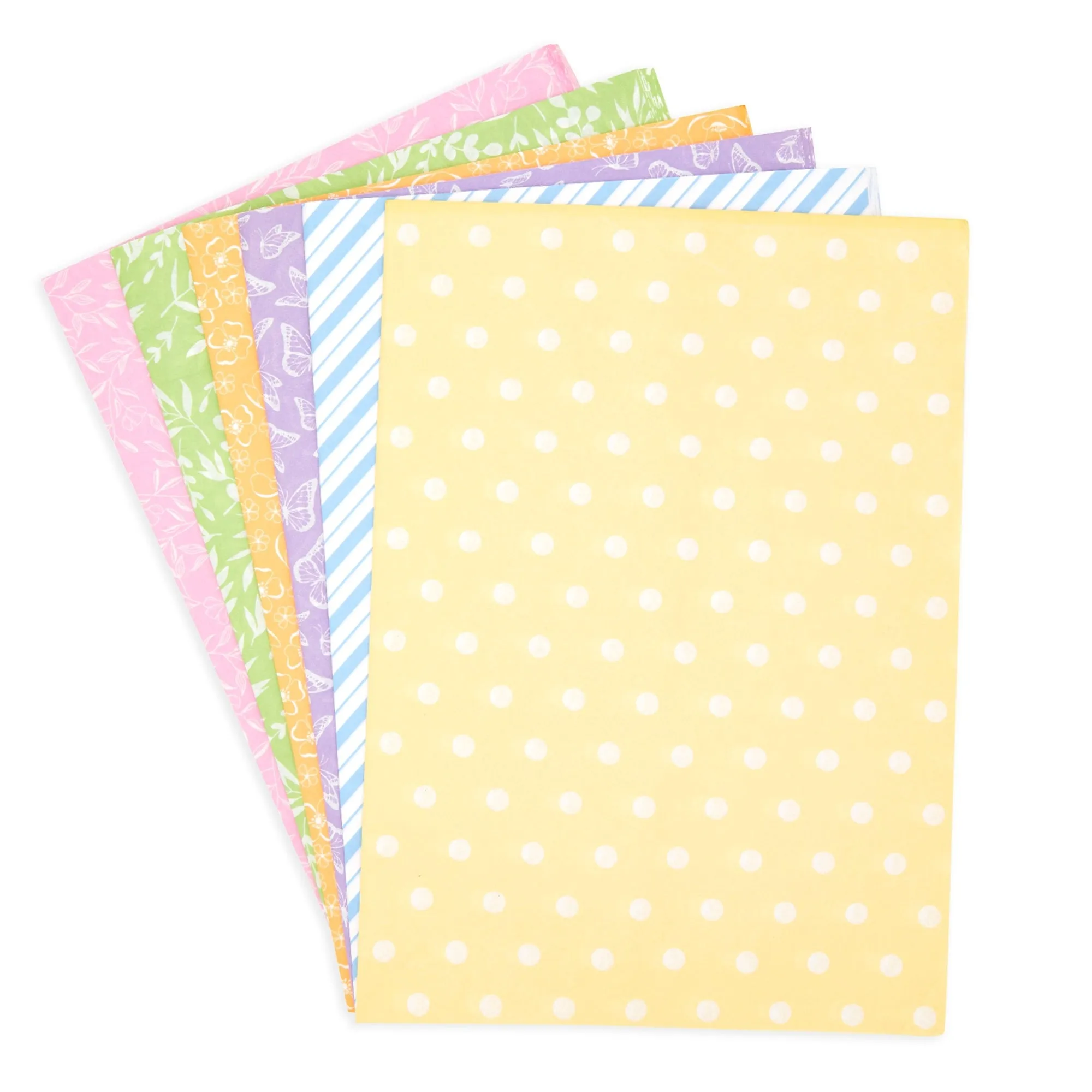 Decorative Tissue Paper for Gift Wrapping, 6 Printed Patterns (14x20 In, 120 Sheets)