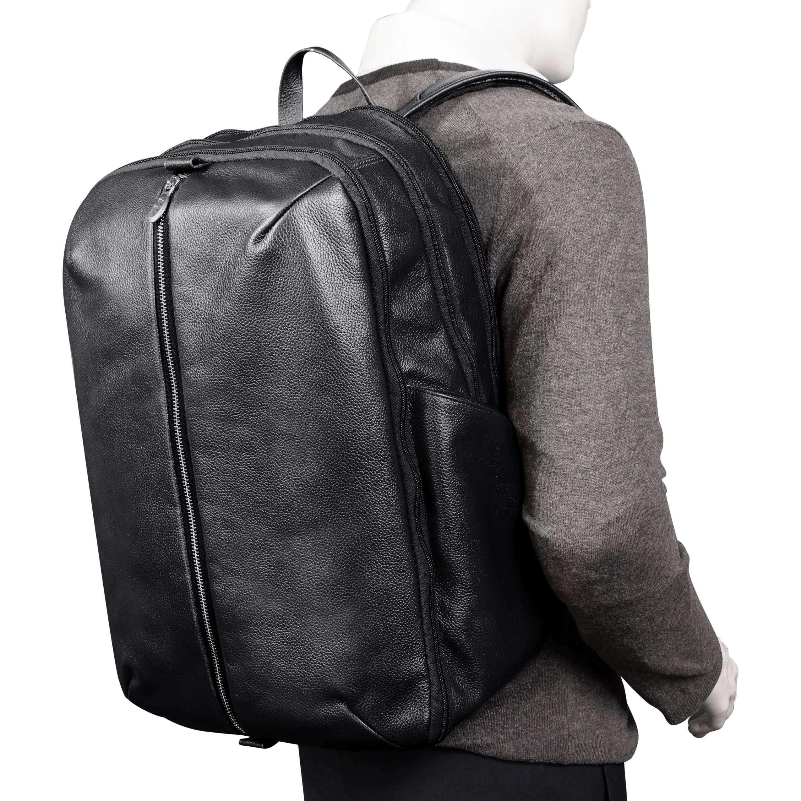 ENGLEWOOD | 17” Leather Carry-All Weekend Laptop Backpack