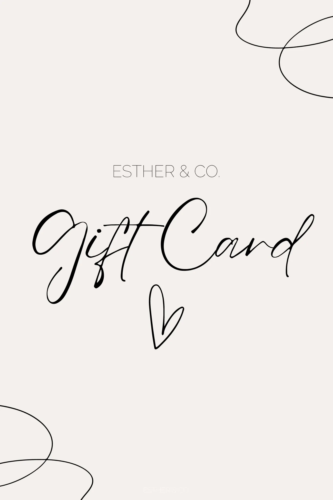 ESTHER & CO. GIFT CARD