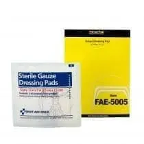 FAO-SmartCompliance Refill 3"x3" Sterile Gauze Pads, 10/bag