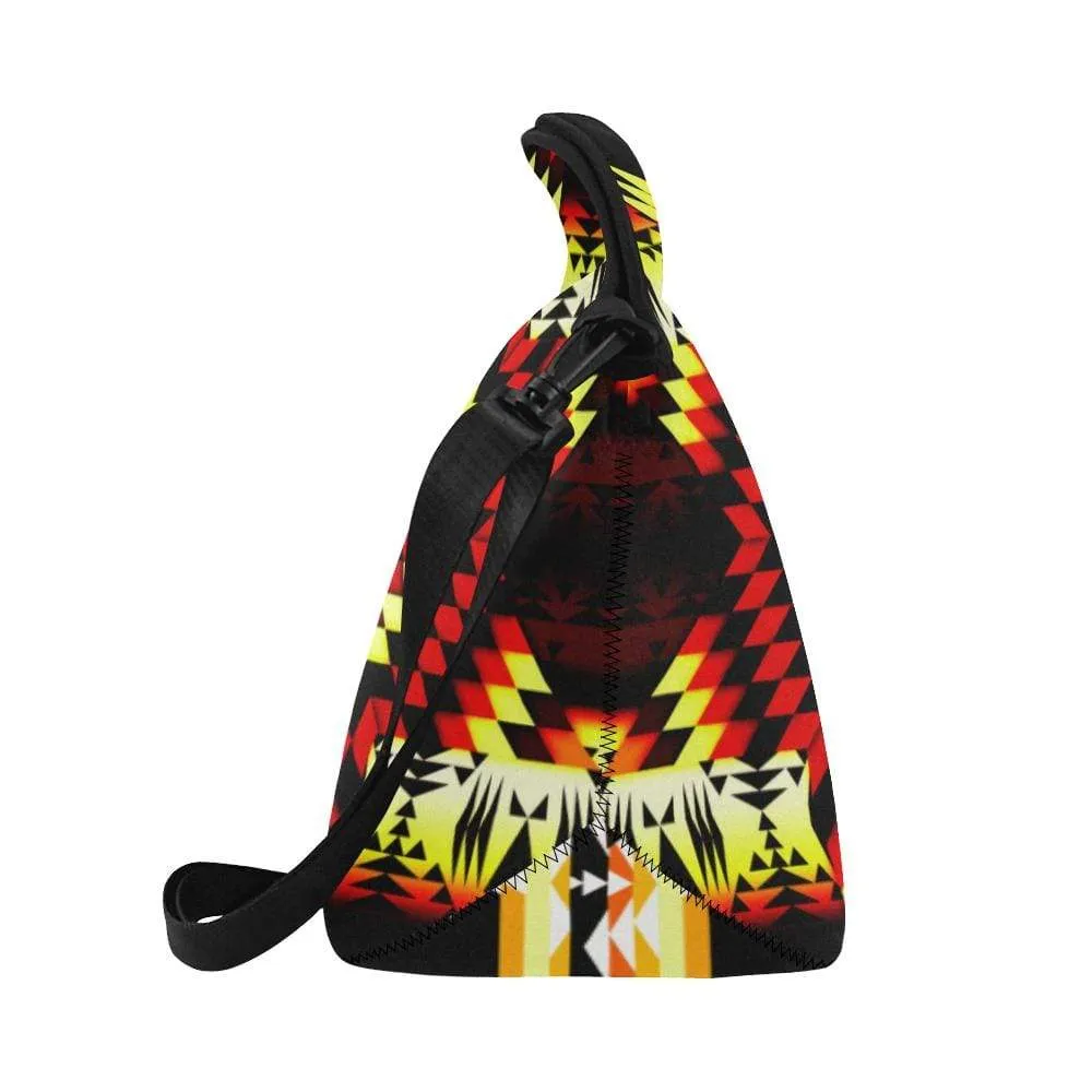 Fire Colors Neoprene Lunch Bag/Large