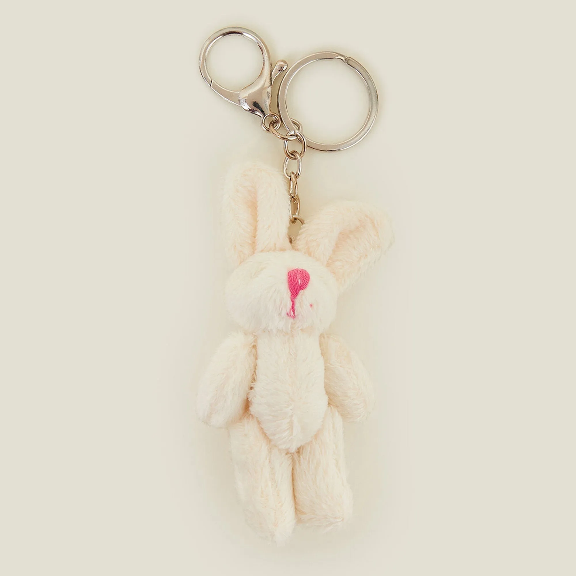 Fluffy Bunny Bag Charm