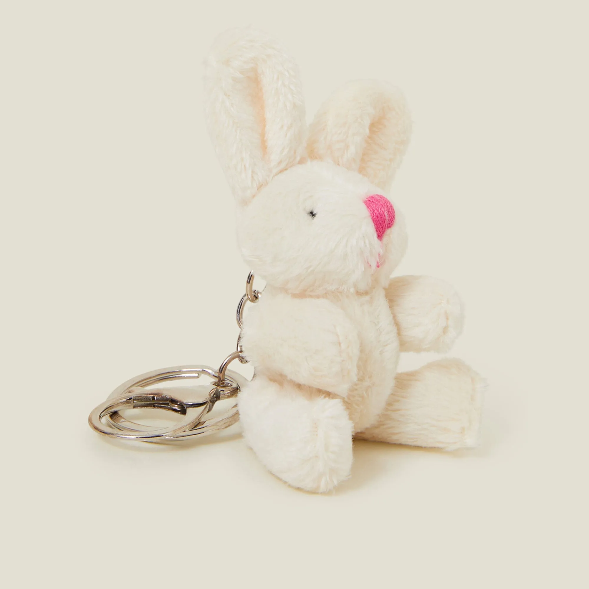 Fluffy Bunny Bag Charm