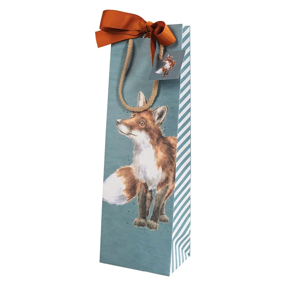 Fox Wine Bottle Gift Bag