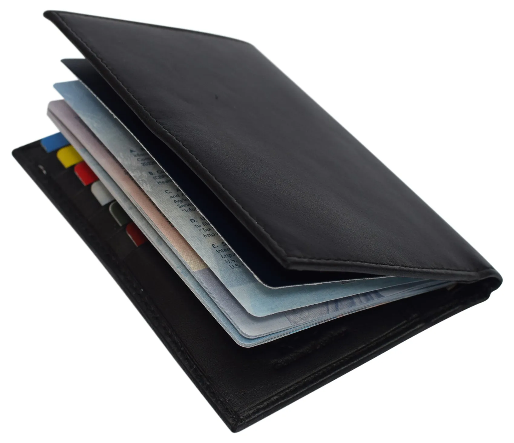 Genuine Leather Vaccination Passport Holder Cover Wallet RFID Blocking Vaccine Card Holder Passport Wallet