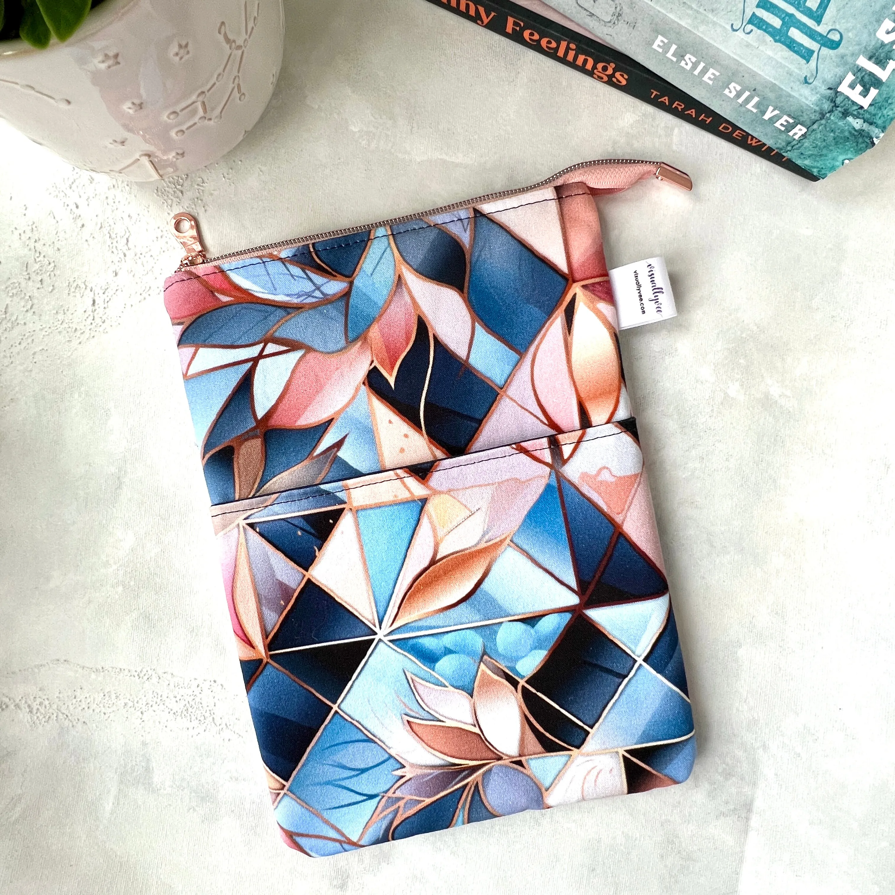 Geometric Dreams - Zippered Book Sleeve