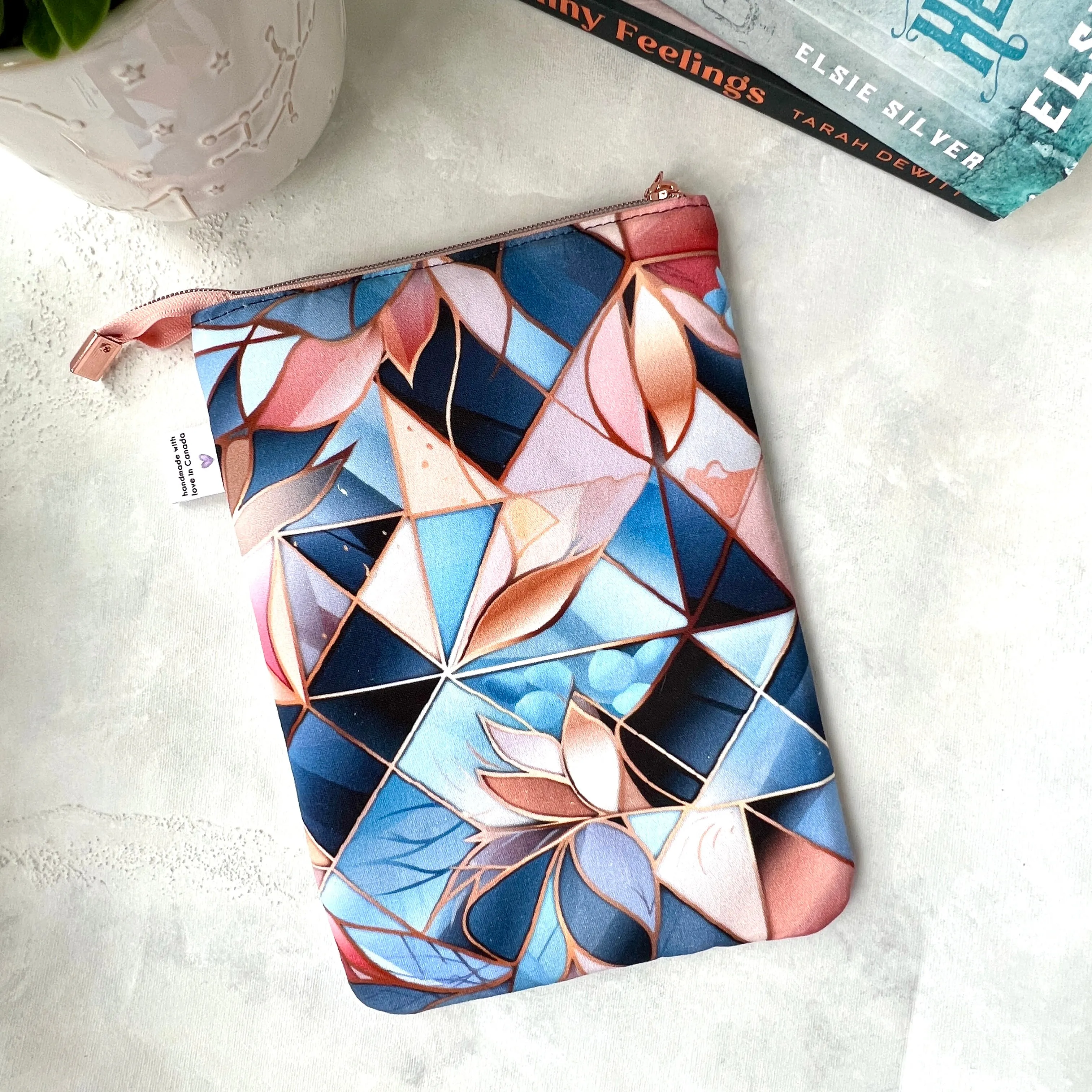 Geometric Dreams - Zippered Book Sleeve