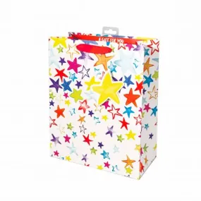 Gift Bag Large - Vertical Painted Stars