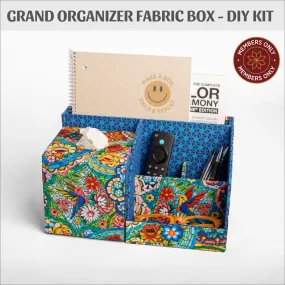 Grand Organizer Fabric box DIY kit, cartonnage kit 234, members only