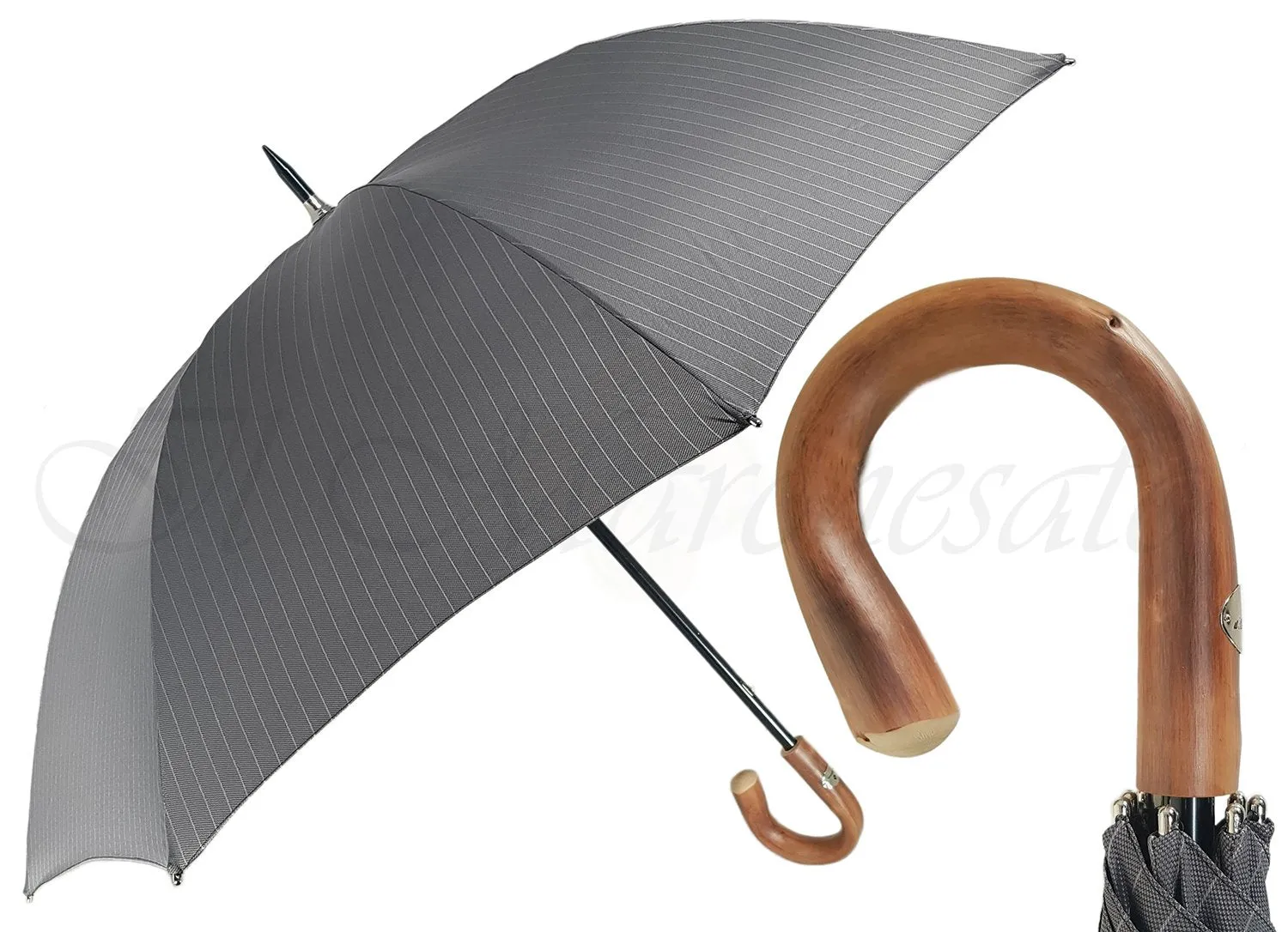 Grey Oversized Men's Umbrella