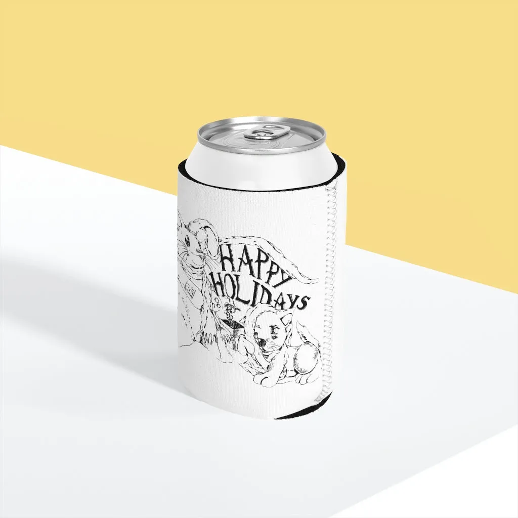 Happy Holiday's Can Cooler Sleeve