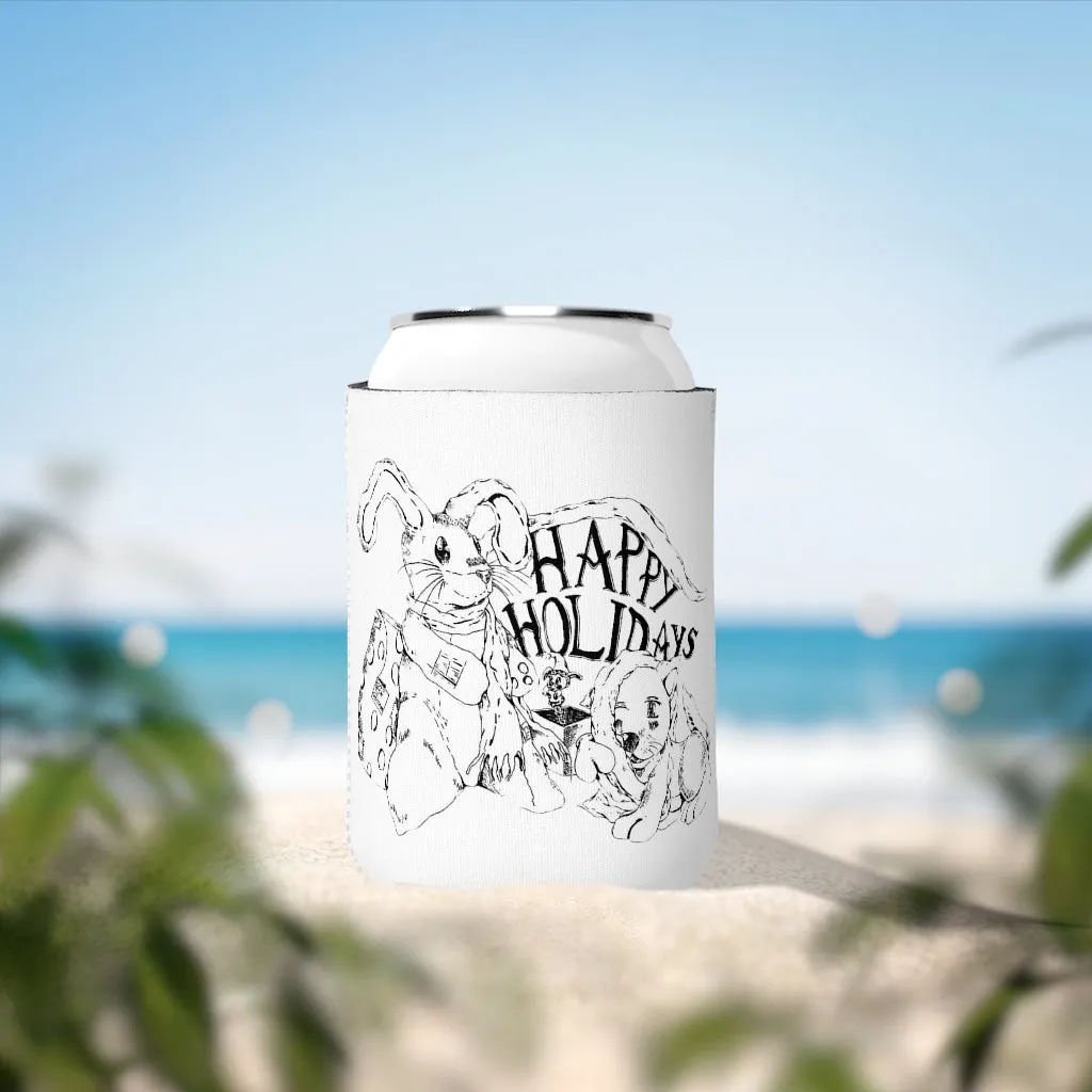 Happy Holiday's Can Cooler Sleeve