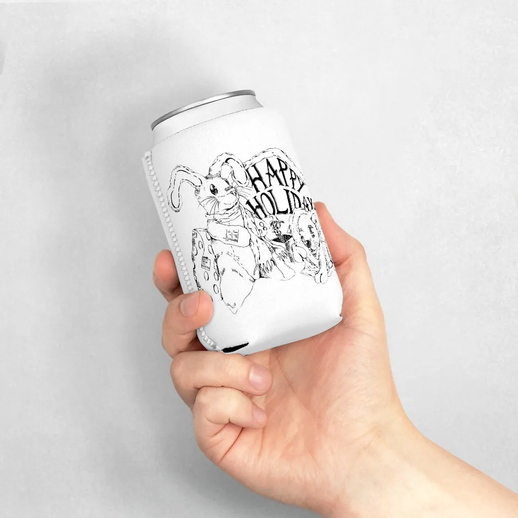 Happy Holiday's Can Cooler Sleeve