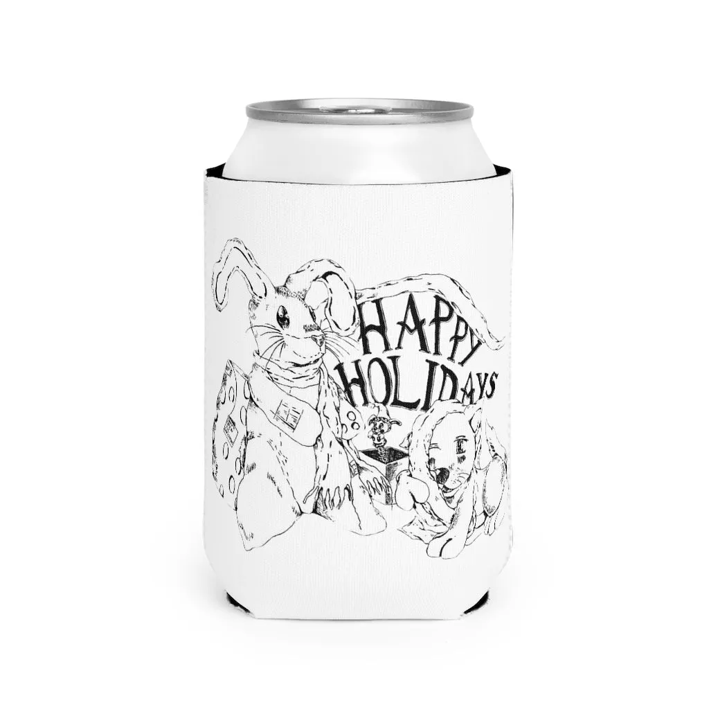 Happy Holiday's Can Cooler Sleeve