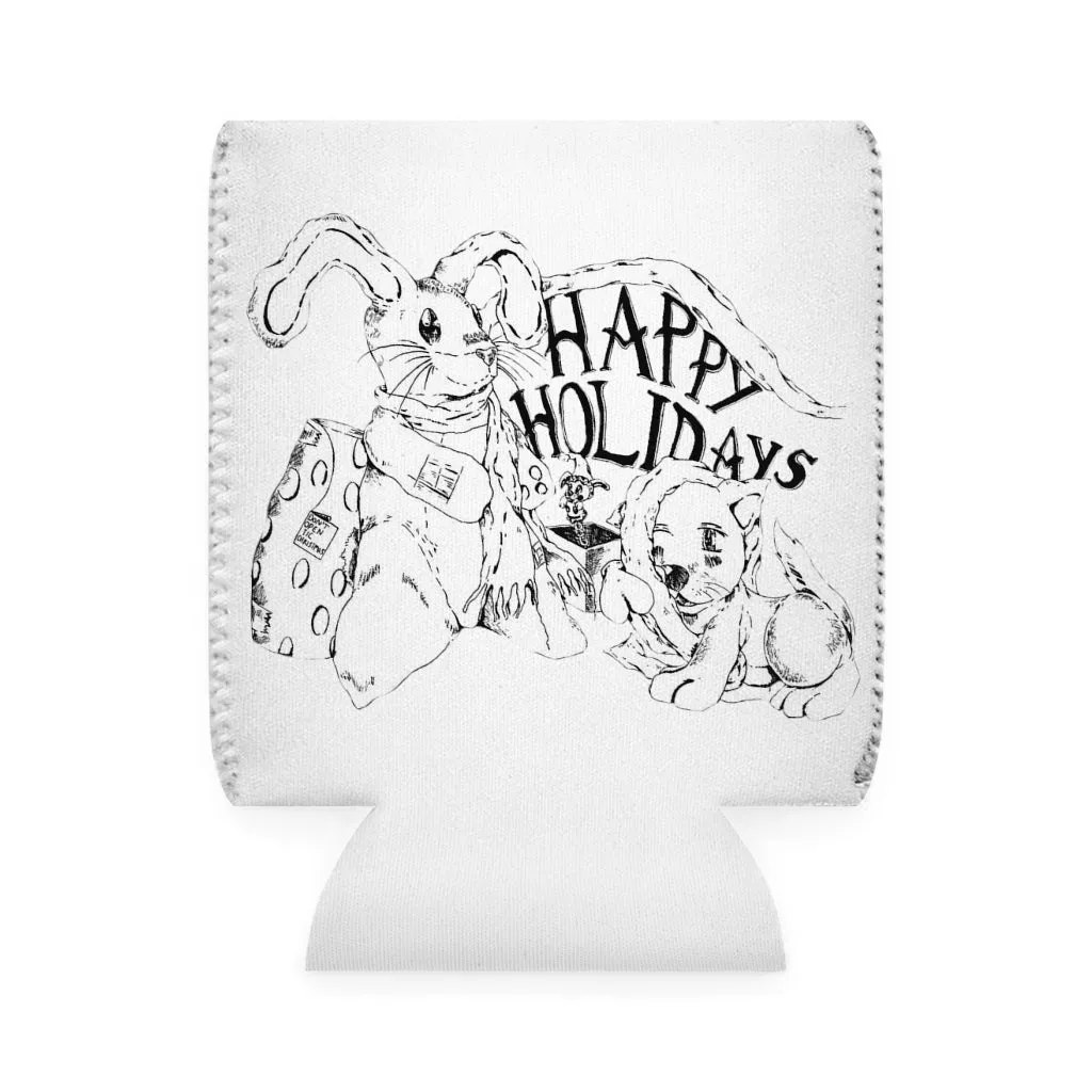 Happy Holiday's Can Cooler Sleeve