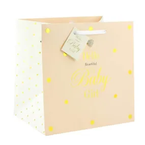 Hello Beautiful Baby Girl Small Gift Bag