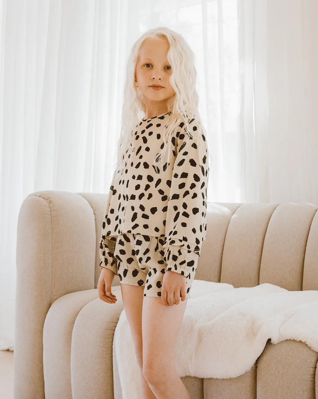 High Waisted Shorts | Spots Dots