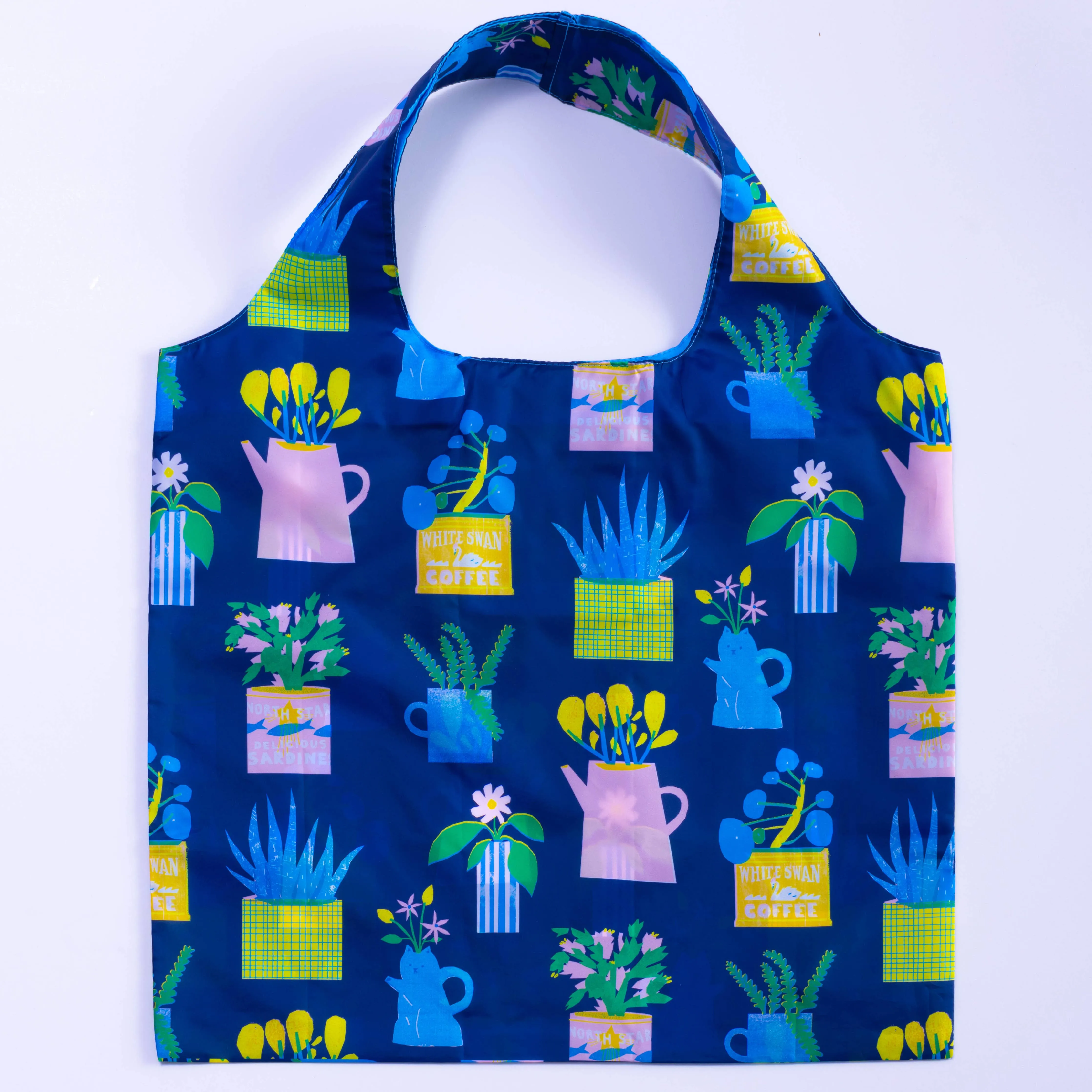 Houseplants Art Sack by Printed Peanuts - Eco-Friendly Tote